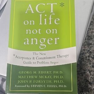 Act on Life Not on Anger - Green Paperback Self-Help Book